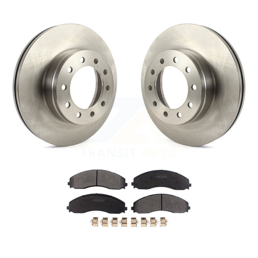 Brake Rotors & Semi-Metallic Pad Front Kit For Ford F-450 Super Duty F-550 F-600