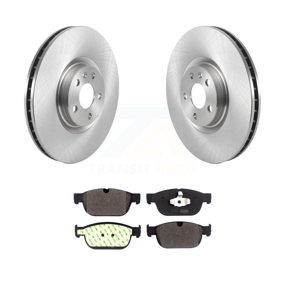 Brake Rotors & Semi-Metallic Pad Front Kit For Volvo XC60 XC90 XC40 S60 Recharge