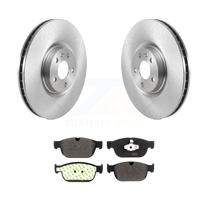 Brake Rotors & Semi-Metallic Pad Front Kit For Volvo XC60 XC90 XC40 S60 Recharge