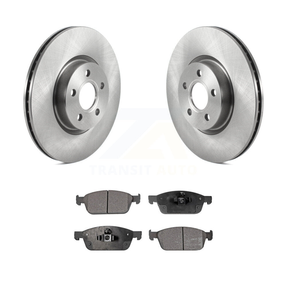 Disc Brake Rotors And Semi-Metallic Pads Front Kit For Ford Transit Connect