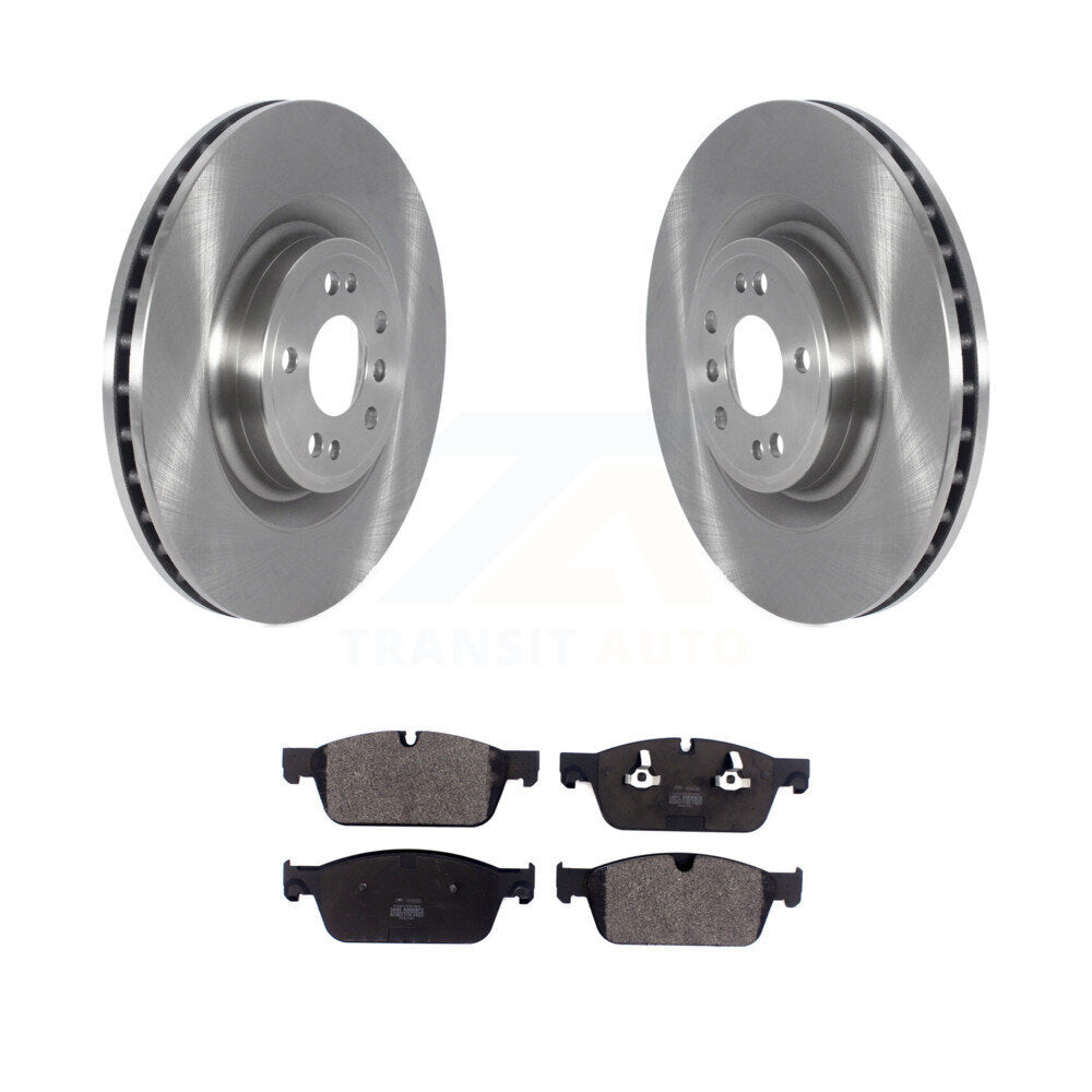 Disc Brake Rotors And Semi-Metallic Pad Front Kit For 2017 Mercedes-Benz GLS350d