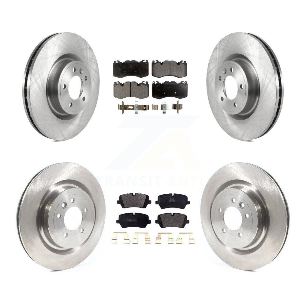 Disc Brake Rotor And Semi-Metallic Pad Front Rear Kit For Land Rover Range Sport