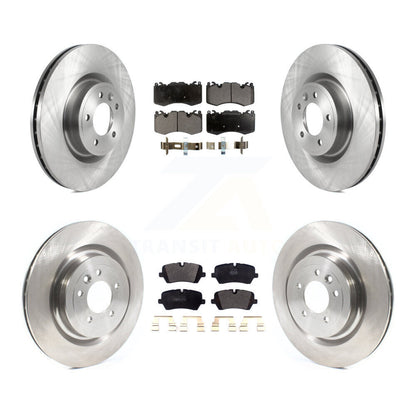 Disc Brake Rotor And Semi-Metallic Pad Front Rear Kit For Land Rover Range Sport