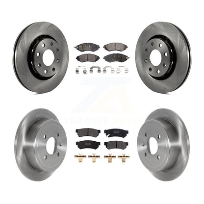 Disc Brake Rotors And Semi-Metallic Pads Front Rear Kit For Chevrolet Spark EV