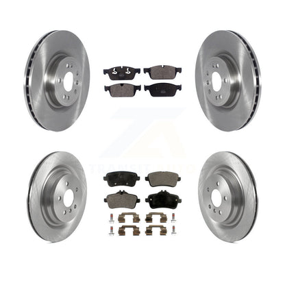 Disc Brake Rotor Semi-Metallic Pad Front Rear Kit For 2017 Mercedes-Benz GLS350d