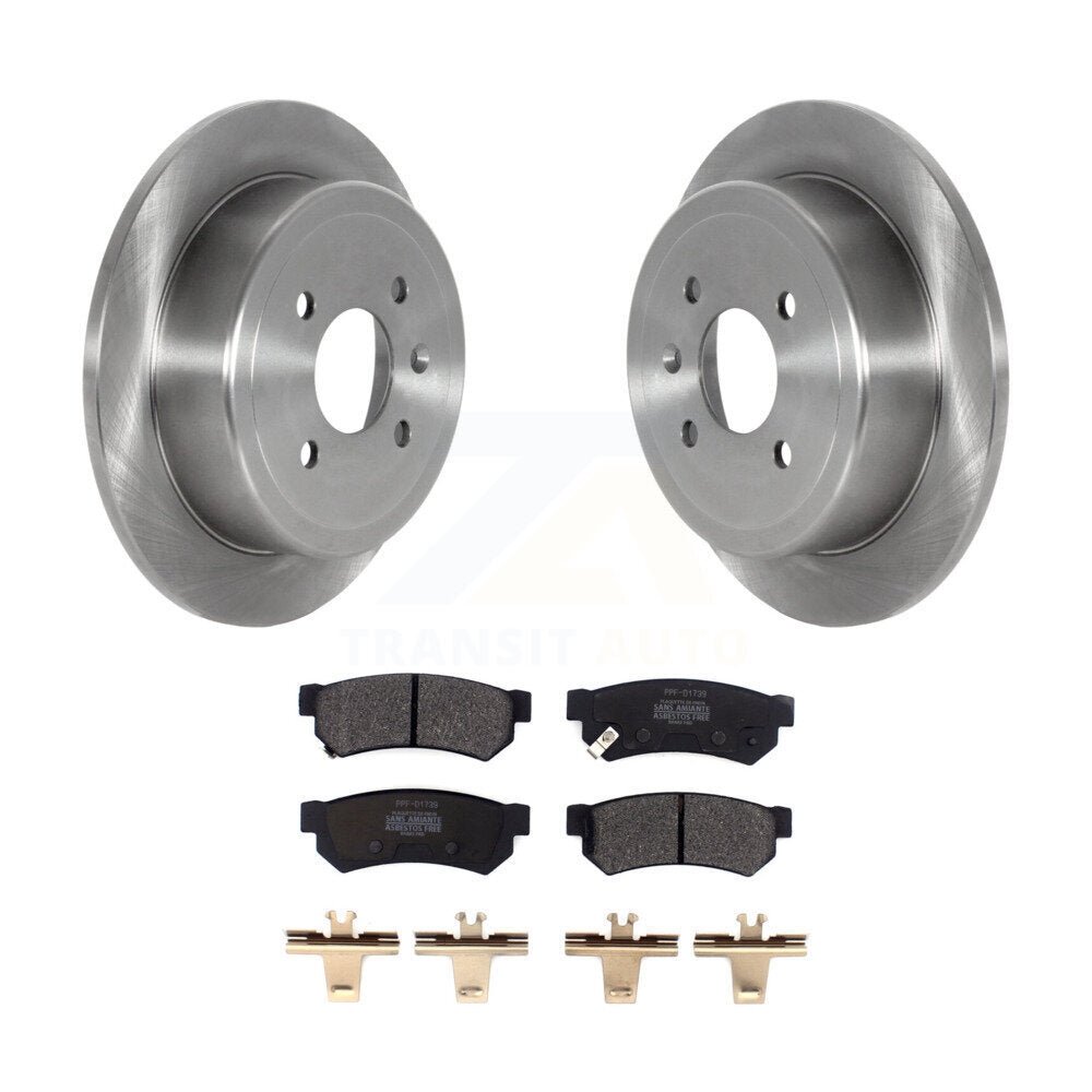 Disc Brake Rotors And Semi-Metallic Pads Rear Kit For Chevrolet Spark EV