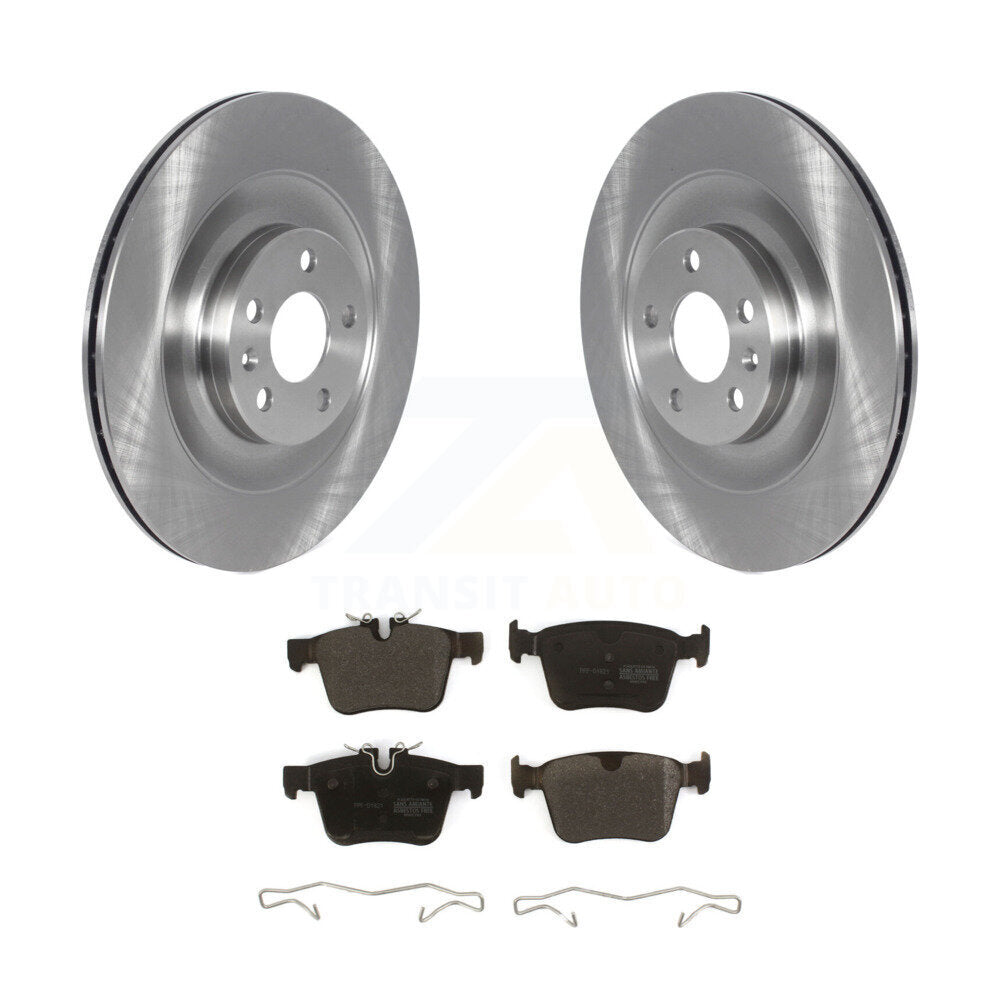 Disc Brake Rotor And Semi-Metallic Pad Rear Kit For Volvo XC90 XC40 Recharge C40