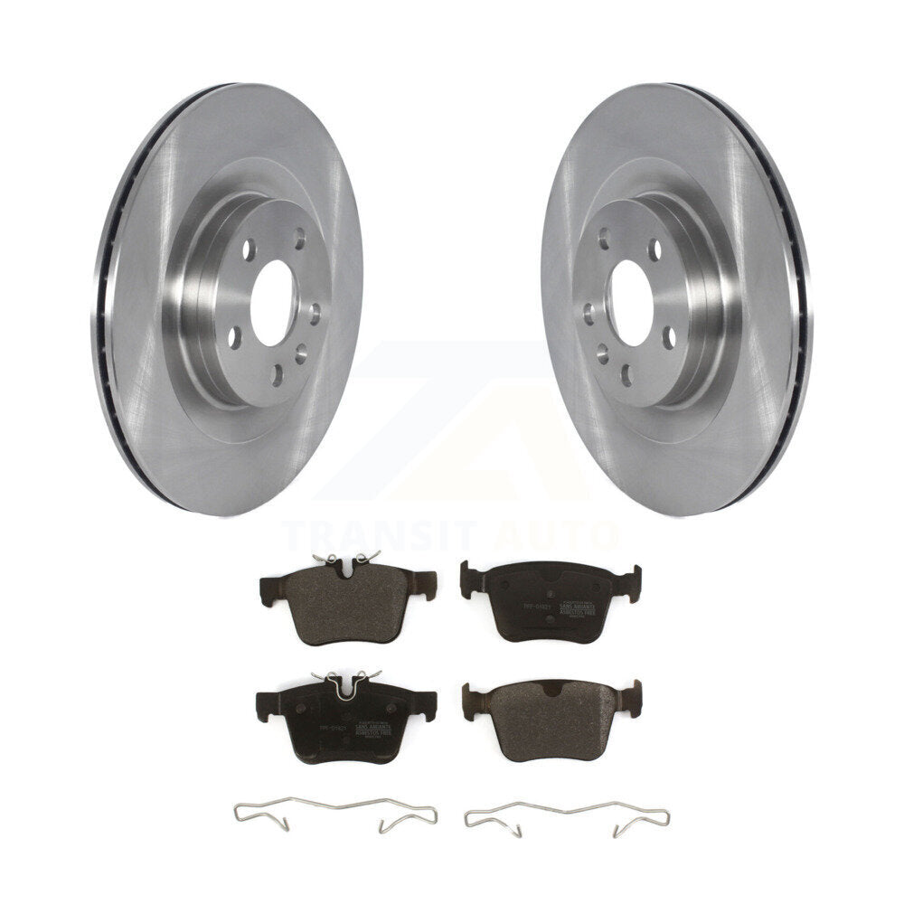 Brake Rotor Semi-Metallic Pad Rear Kit For Volvo XC60 XC90 S60 V90 Cross Country