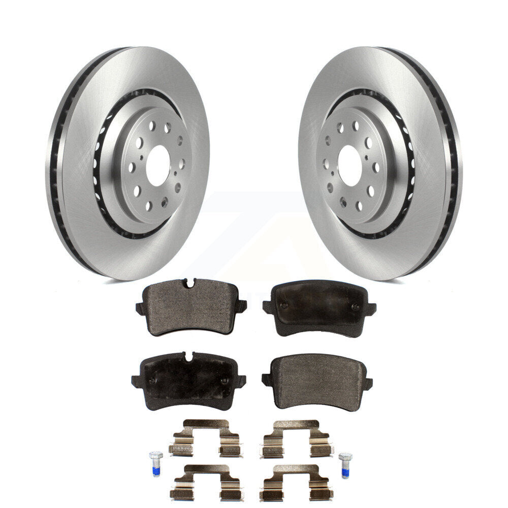 Disc Brake Rotors And Semi-Metallic Pads Rear Kit For Audi S6 S7 A8 Quattro S8
