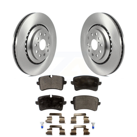 Disc Brake Rotors And Semi-Metallic Pads Rear Kit For Audi S6 S7 A8 Quattro S8