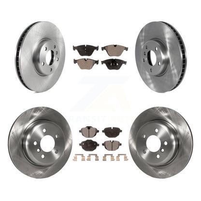 Disc Brake Rotors And Semi-Metallic Pads Front Rear Kit (6Pc) For BMW 535i