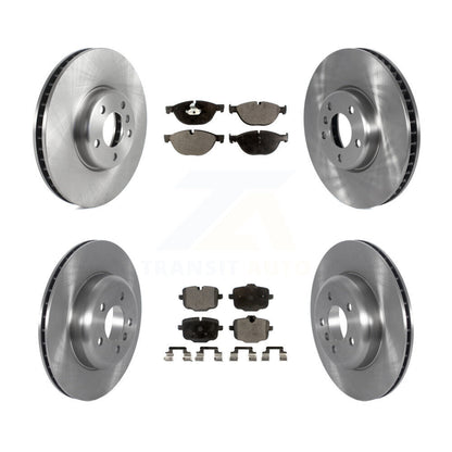 Brake Rotor Semi-Metallic Pad Front Rear Kit (6Pc) For BMW 550i xDrive 650i Gran
