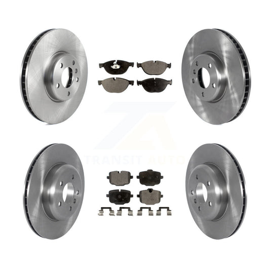 Brake Rotor Semi-Metallic Pad Front Rear Kit (6Pc) For BMW 550i xDrive 650i Gran