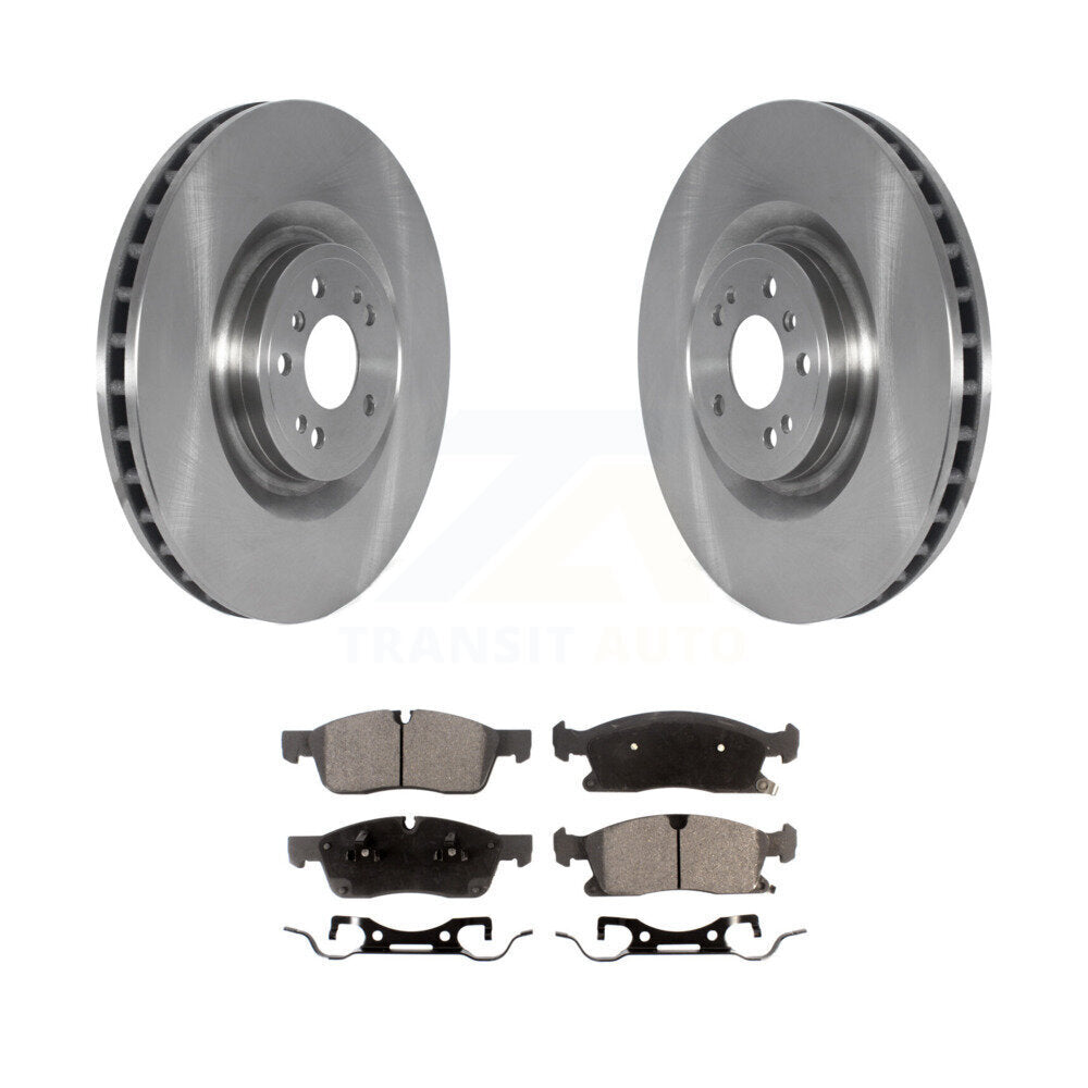 Brake Rotor And Semi-Metallic Pad Front Kit For Mercedes-Benz ML350 GL350 GLS450