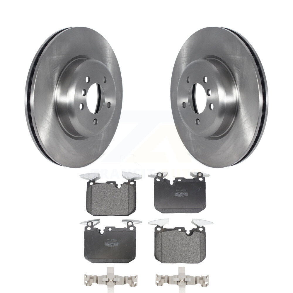 Brake Rotors Semi-Metallic Pad Front Kit For BMW 335i xDrive 340i 435i 440i Gran