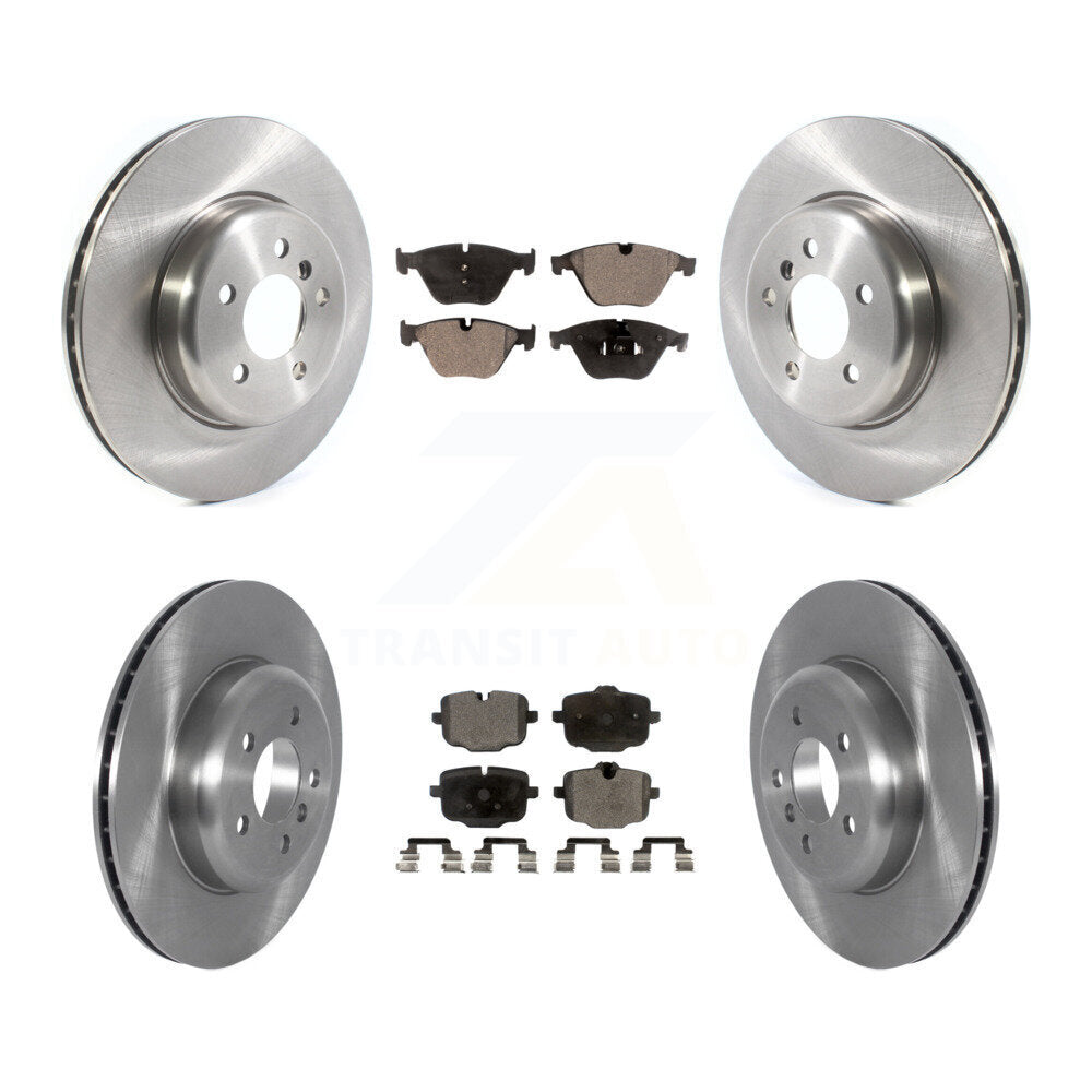 Brake Rotor Semi-Metallic Pad Front Rear Kit For BMW 640i xDrive Gran Coupe 535i