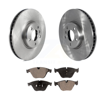 Disc Brake Rotors And Semi-Metallic Pads Front Kit For 2011-2013 BMW 535i
