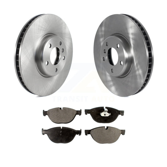 Brake Rotor Semi-Metallic Pad Front Kit For BMW 550i xDrive 650i Gran Coupe 535i