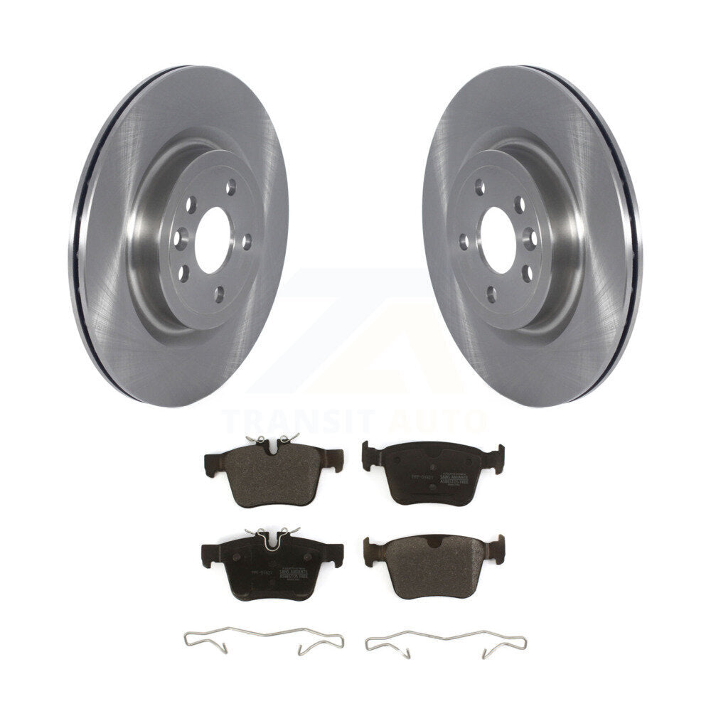 Brake Rotors & Semi-Metallic Pad Rear Kit For Jaguar F-Pace Land Rover Discovery