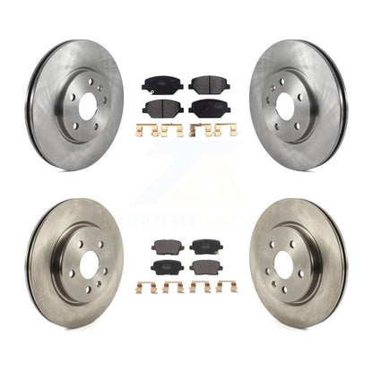 Disc Brake Rotors And Semi-Metallic Pads Front Rear Kit For 2019 Cadillac XT4