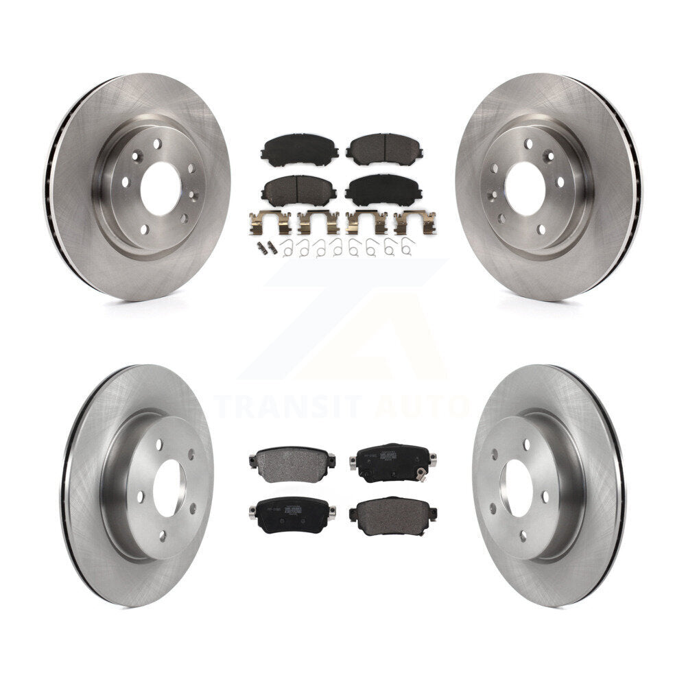 Disc Brake Rotor Semi-Metallic Pad Front Rear Kit For Nissan Rogue Sport Qashqai