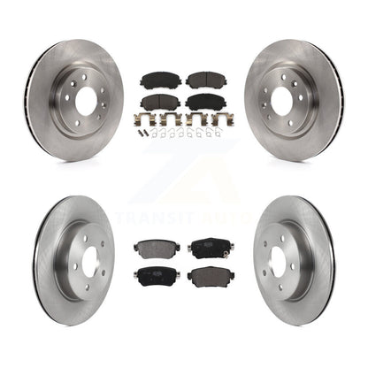 Disc Brake Rotor Semi-Metallic Pad Front Rear Kit For Nissan Rogue Sport Qashqai