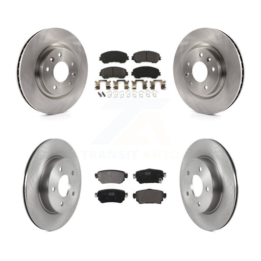 Disc Brake Rotor Semi-Metallic Pad Front Rear Kit For Nissan Rogue Sport Qashqai