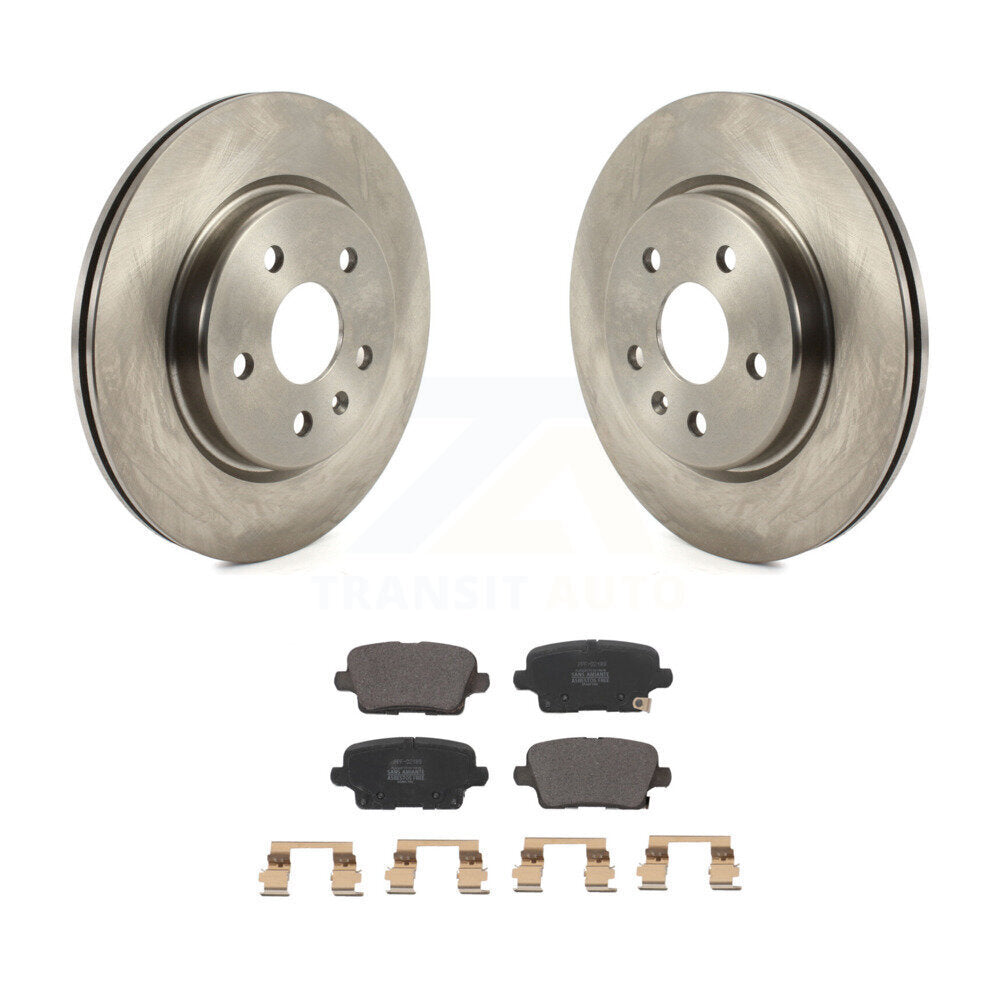 Disc Brake Rotors And Semi-Metallic Pad Rear Kit For Cadillac XT4 Buick Envision