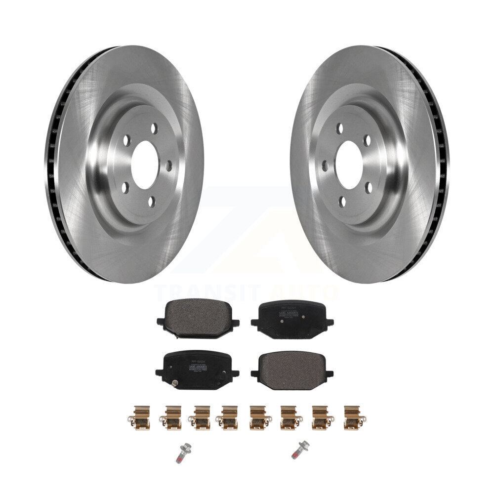 Brake Rotors Semi-Metallic Pad Rear Kit For Ford Explorer Lincoln Aviator Police
