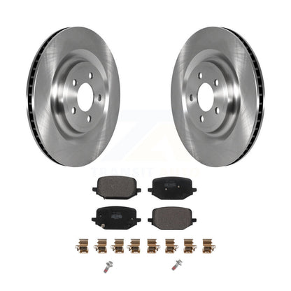Brake Rotors Semi-Metallic Pad Rear Kit For Ford Explorer Lincoln Aviator Police