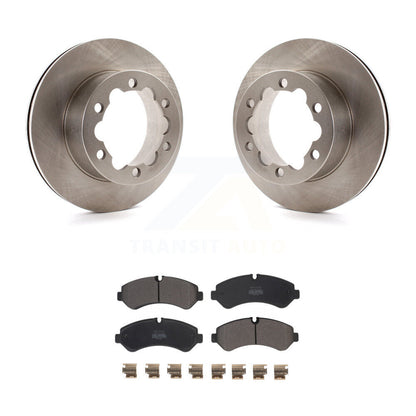 Disc Brake Rotor Semi-Metallic Pad Rear Kit For Mercedes-Benz Sprinter 3500 4500