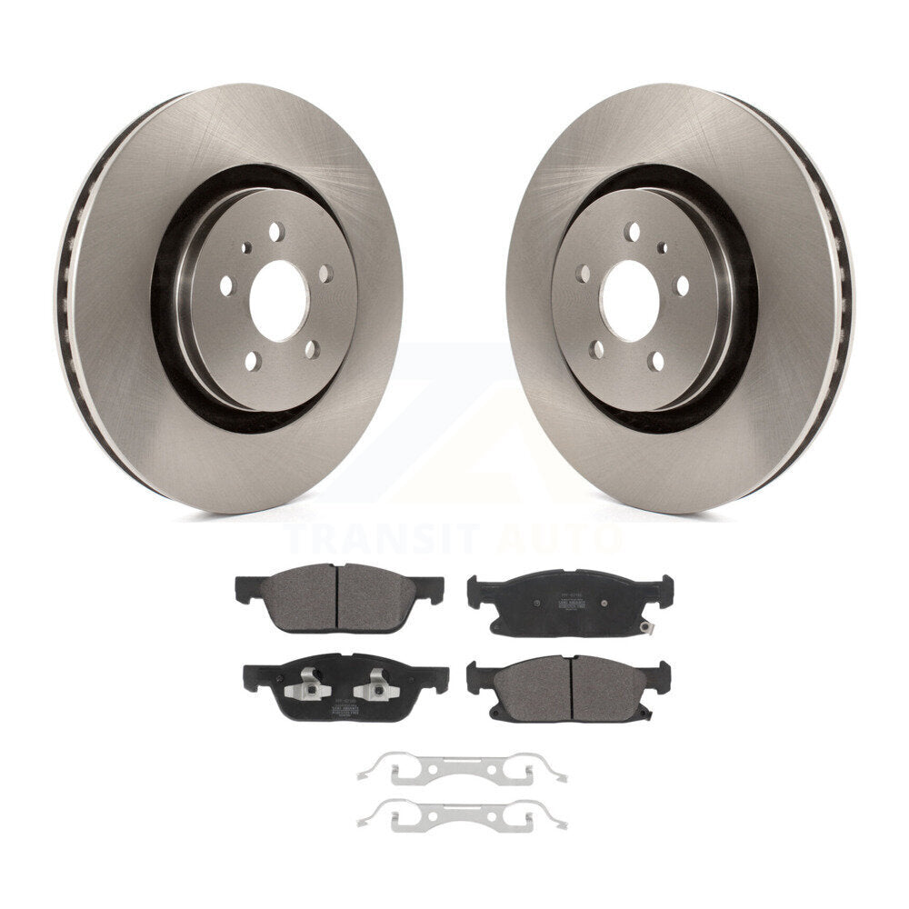 Disc Brake Rotors And Semi-Metallic Pads Front Kit For Lincoln Nautilus