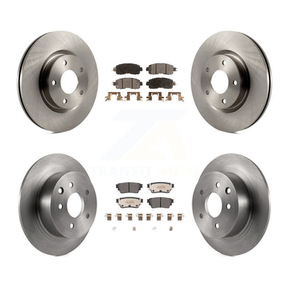 Brake Rotor And Semi-Metallic Pad Front Rear Kit For 2019-2020 Nissan Altima AWD