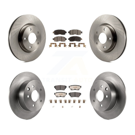 Brake Rotor And Semi-Metallic Pad Front Rear Kit For 2019-2020 Nissan Altima AWD