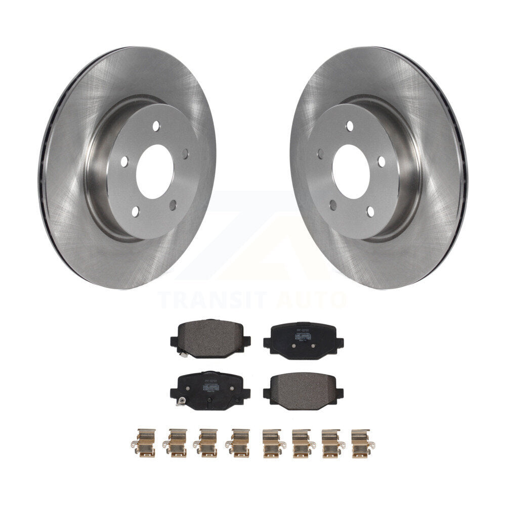 Disc Brake Rotors And Semi-Metallic Pads Rear Kit For INFINITI QX50 QX55