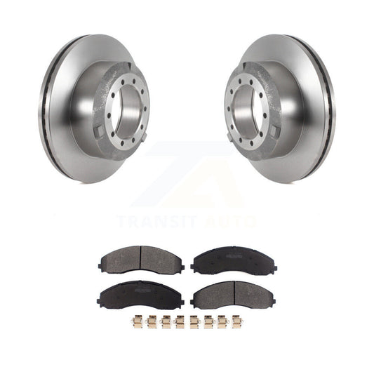 Brake Rotor And Semi-Metallic Pad Rear Kit For Ford F-450 Super Duty F-550 F-600