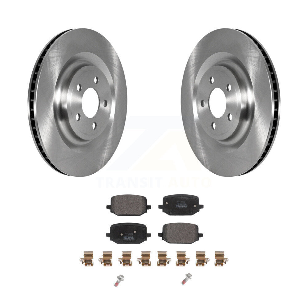 Disc Brake Rotor And Semi-Metallic Pad Rear Kit For 2022-2023 Ford Explorer 3.3L
