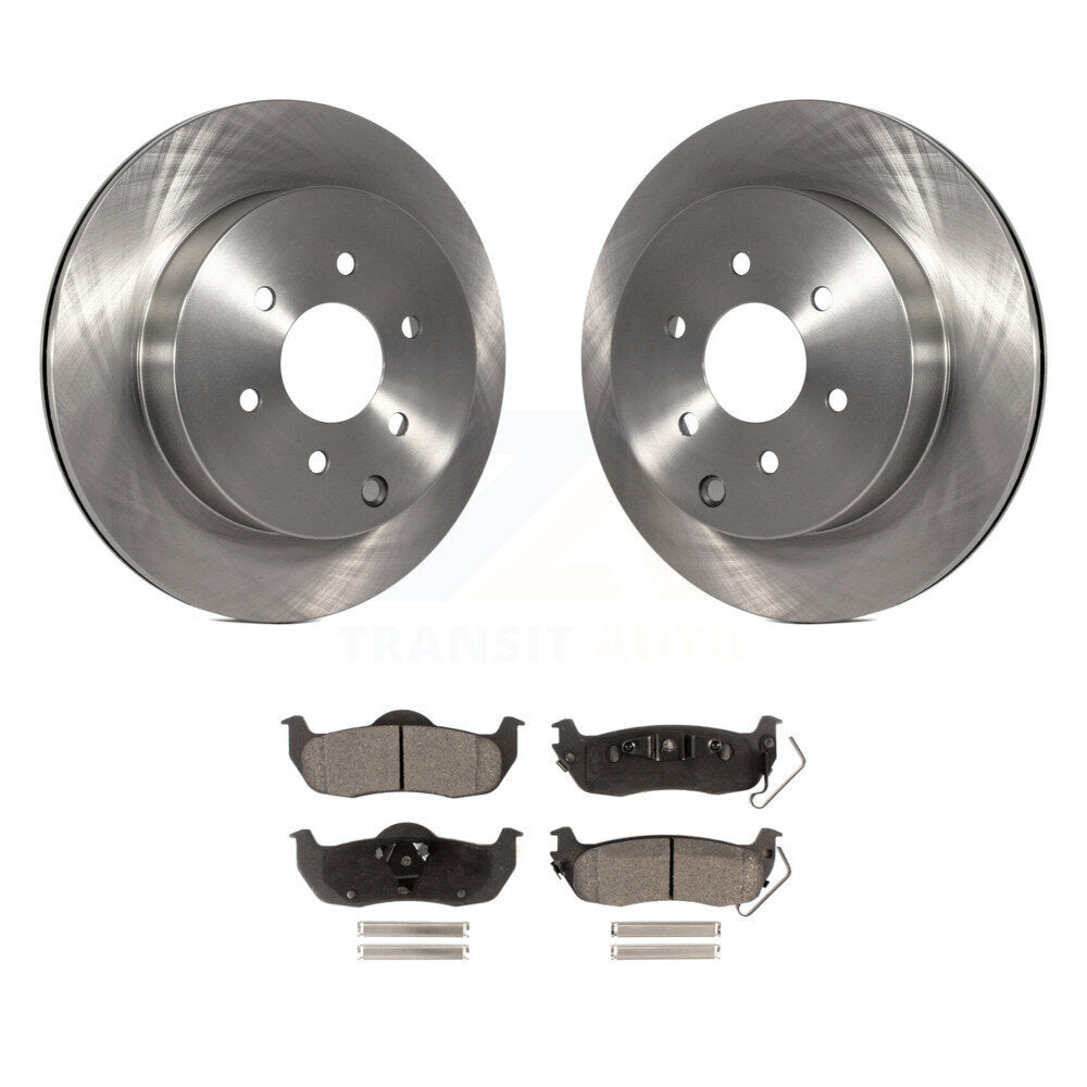 Brake Rotor & Semi-Metallic Pad Rear Kit For 2004 Nissan Pathfinder From 08