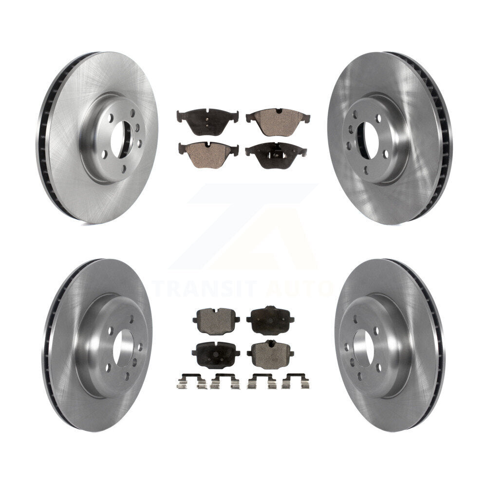 Disc Brake Rotors And Semi-Metallic Pads Front Rear Kit (6Pc) For BMW 535i