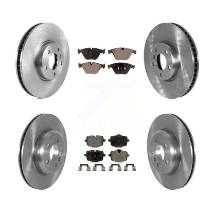 Disc Brake Rotors And Semi-Metallic Pads Front Rear Kit (6Pc) For BMW 535i