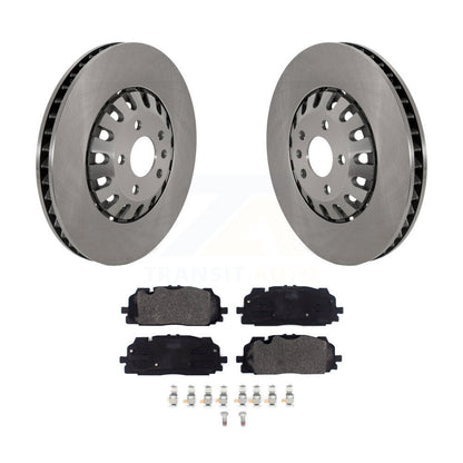Brake Rotor & Semi-Metallic Pad Front Kit For Audi Q7 Q8 A6 Quattro A7 Sportback