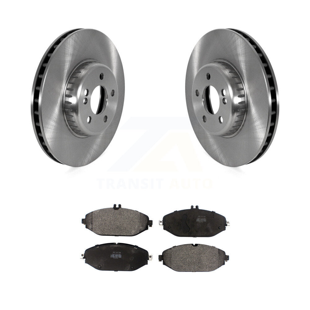 Disc Brake Rotors And Semi-Metallic Pads Front Kit For Mercedes-Benz C300