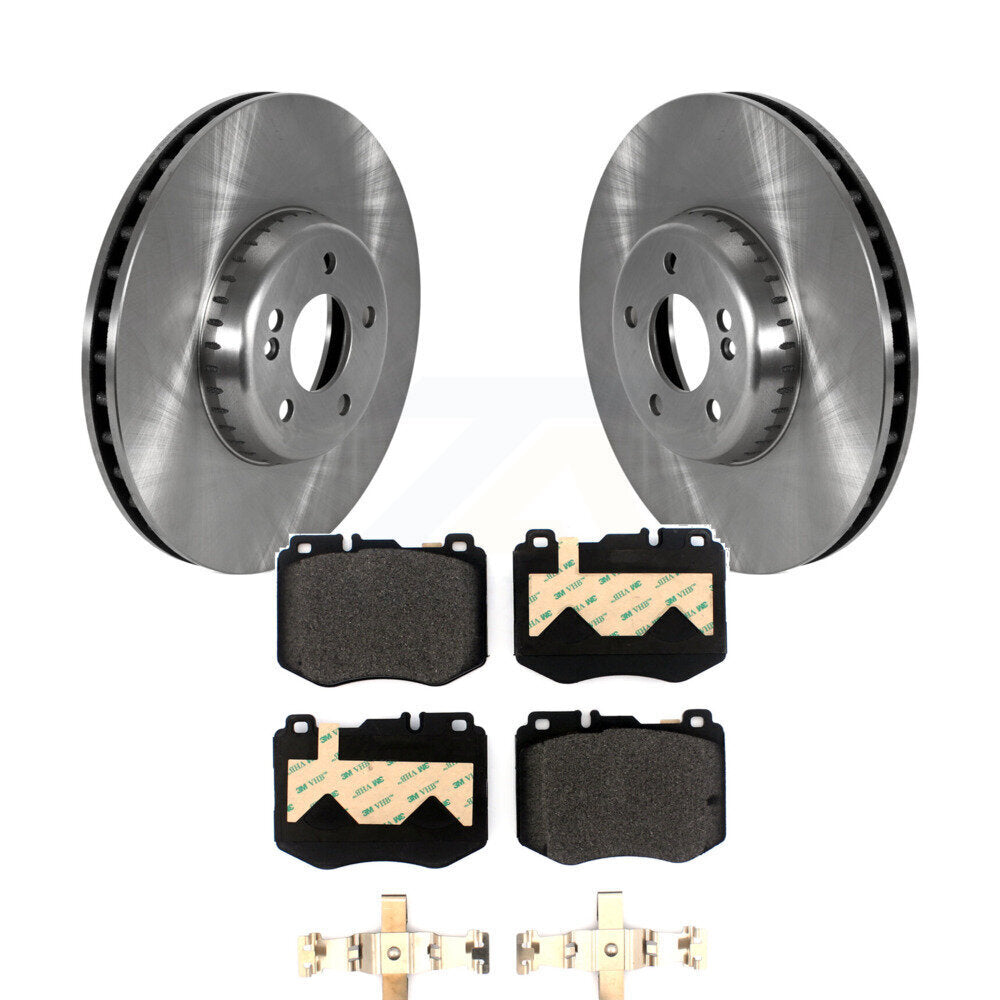 Disc Brake Rotor & Semi-Metallic Pad Front Kit For Mercedes-Benz C300 C400 C350e