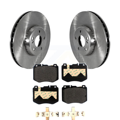Disc Brake Rotor & Semi-Metallic Pad Front Kit For Mercedes-Benz C300 C400 C350e