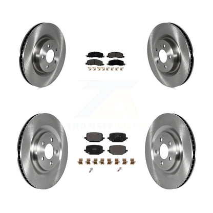 Disc Brake Rotors And Semi-Metallic Pads Front Rear Kit For Lincoln Aviator