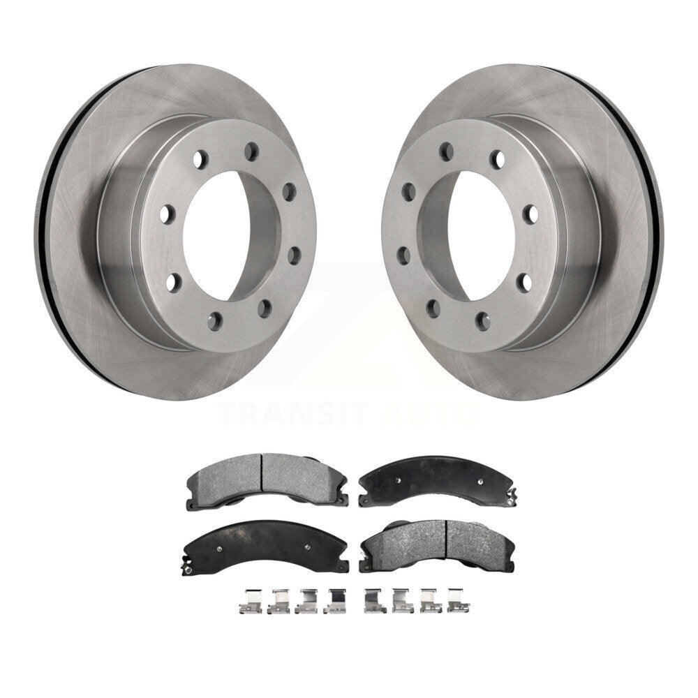 Disc Brake Rotors And Semi-Metallic Pads Rear Kit For Chevrolet Express 4500