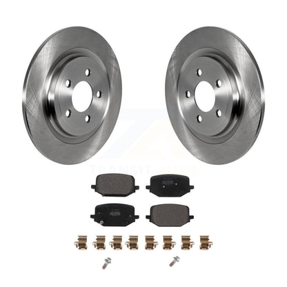 Disc Brake Rotor And Semi-Metallic Pad Rear Kit For 2022-2024 Ford Explorer 2.3L