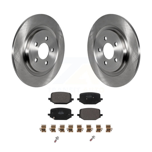 Disc Brake Rotor And Semi-Metallic Pad Rear Kit For 2022-2024 Ford Explorer 2.3L