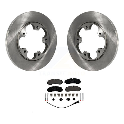 Brake Rotors & Semi-Metallic Pad Rear Kit For Ford Transit-350 With 5 Lug Wheels