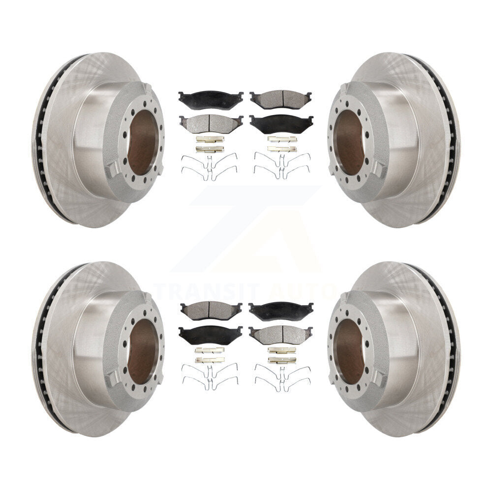 Brake Rotor & Semi-Metallic Pad Front Rear Kit For International TerraStar IC AE